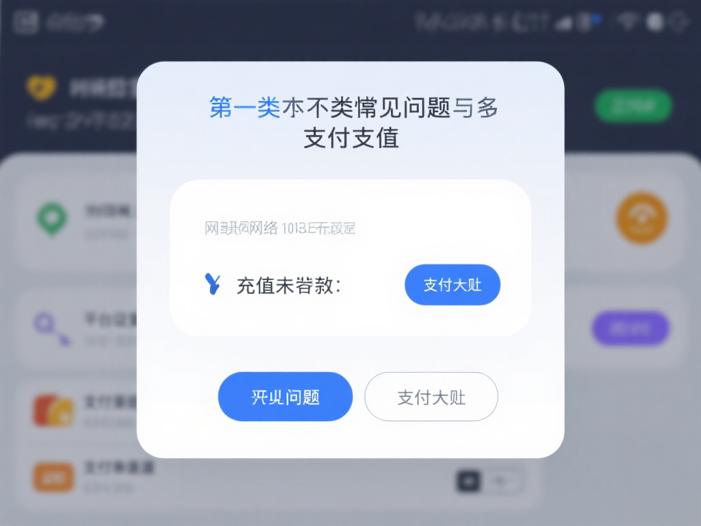 另一类常见问题是与支付相关，例如充值未到账或支付失